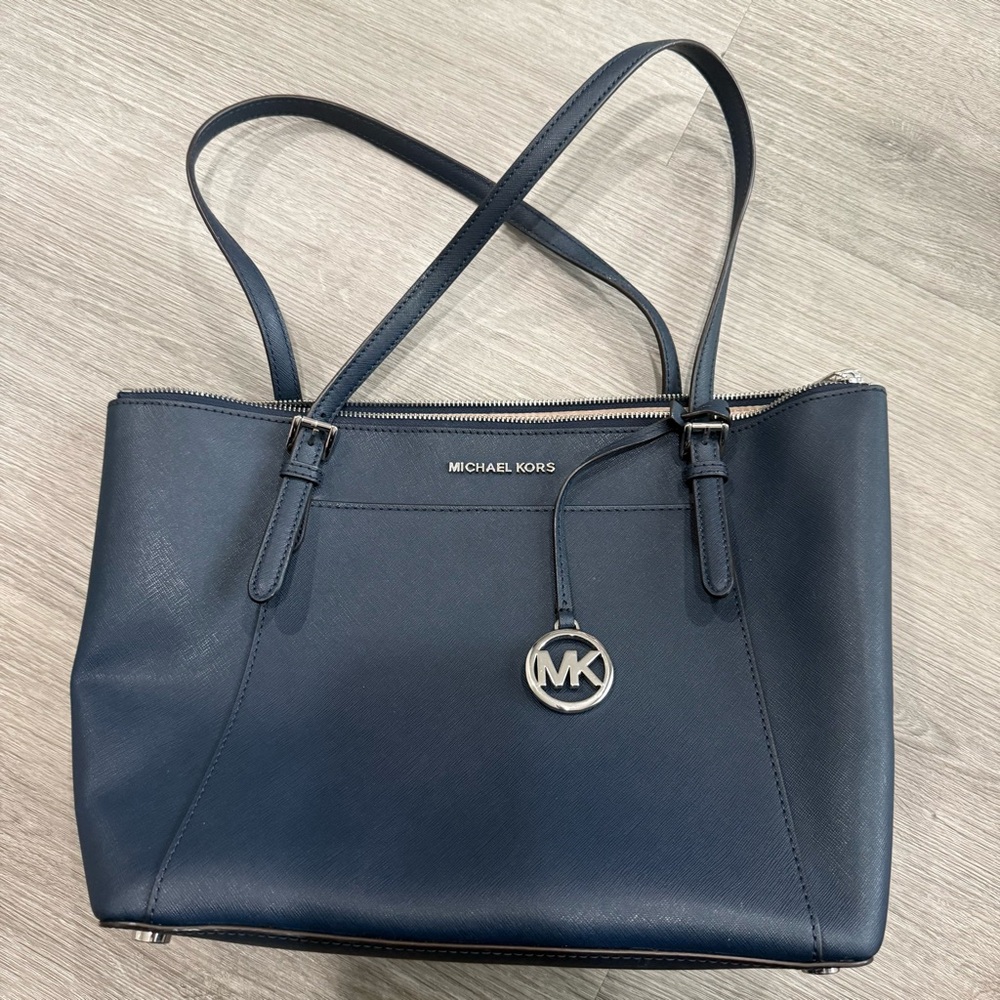 Michael Kors Dark Blue Tote Bag